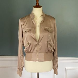 Bebe Satin bomber jacket